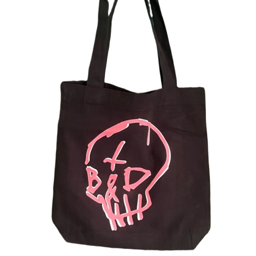 G-Eazy Logo Canvas Tote Bag Pink/Black NEW